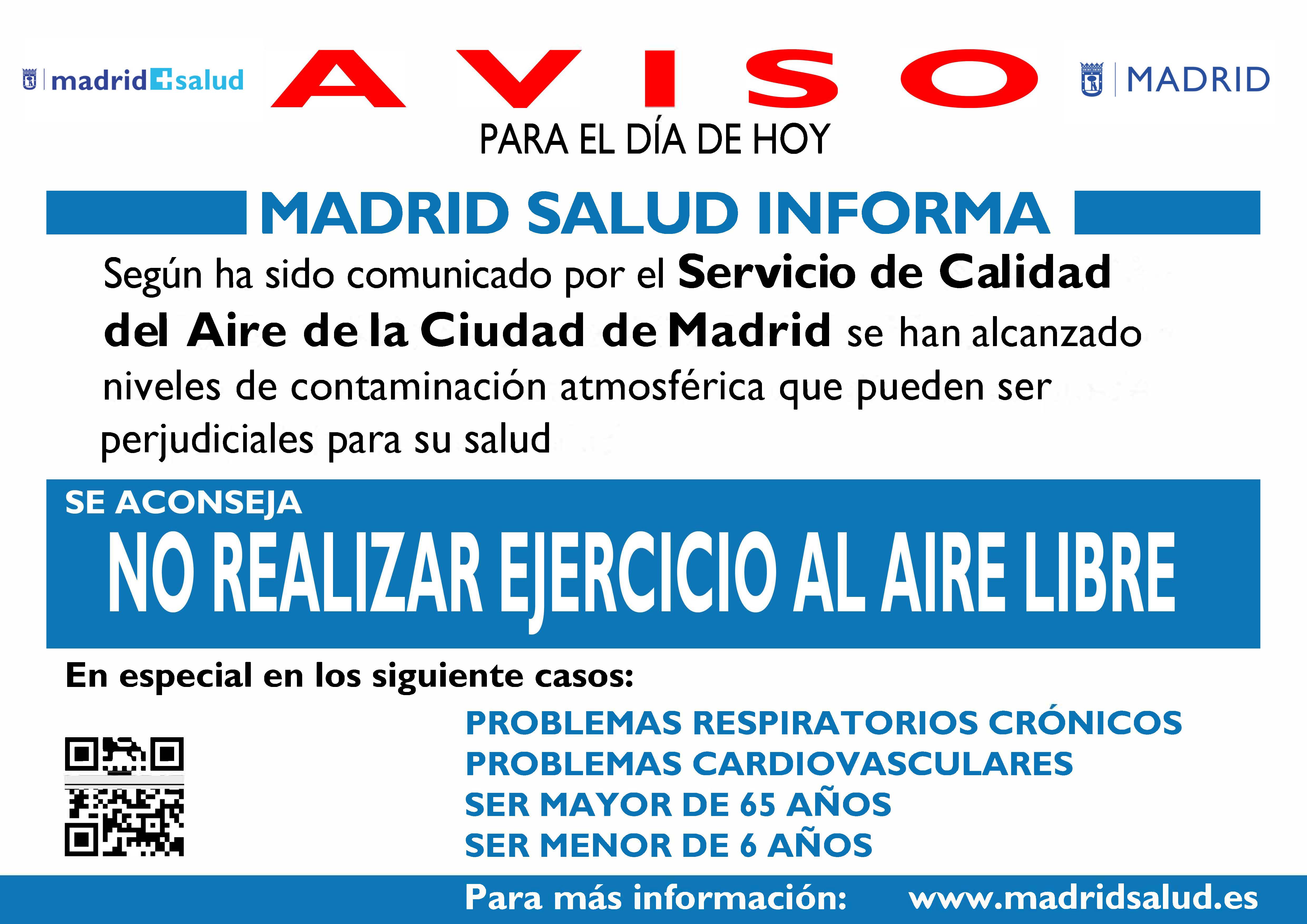 AVISO. CONTAMINACIÓN ATMOSFÉRICA HOY 30.08.2022